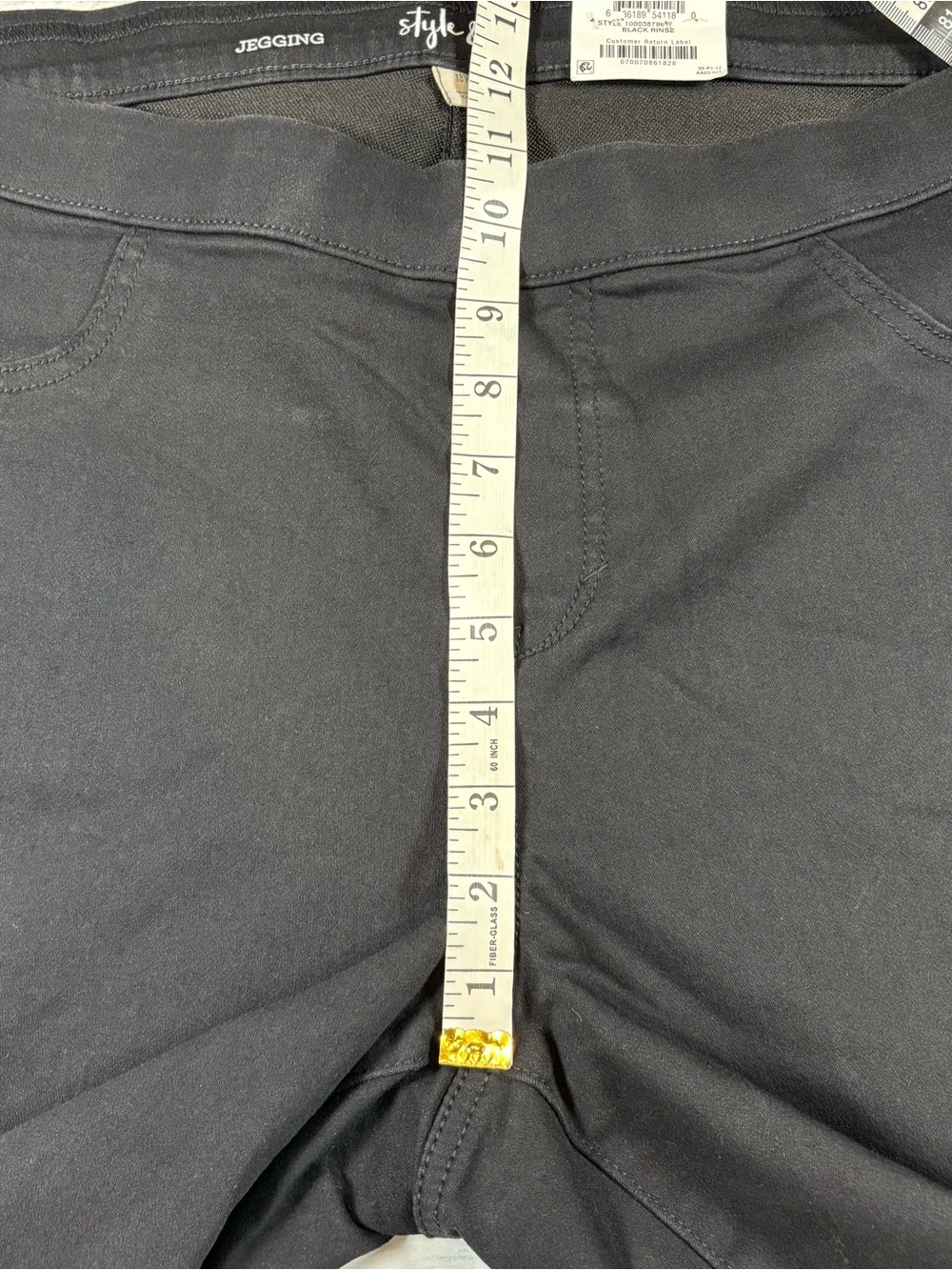 Style & Co Pull On Jeggings Women’s Size 18W Black Skinny Stretch Pants Comfort - Picture 10 of 12